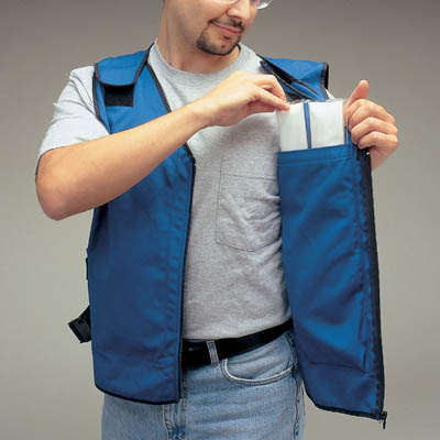 ~ Outdoor Fishing Adjustable Waist Anti High Temperature Ice Pack Cooling Vest 