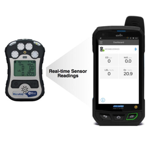 Safety Communicator with MicroRae Multi Gas Detector